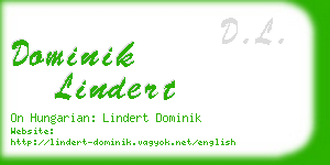 dominik lindert business card